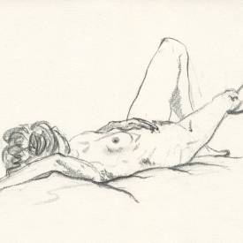 Life drawing study | Pencil on paper | 03/06/2024